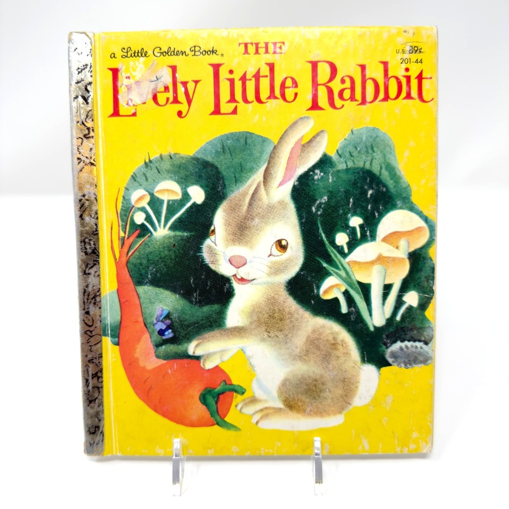Vintage The Lively Little Rabbit Little Golden Book 1971 Collectable